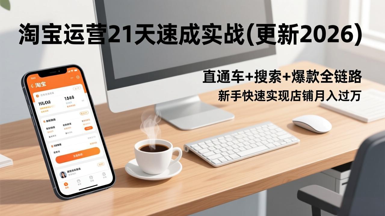 淘宝运营21天速成实战(更新3月-伏羲SAAS