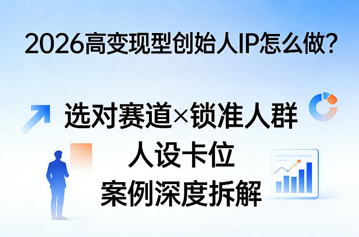 2026高变现型创始人IP怎么做？选对赛道×锁准人群×人设卡位×案例深度拆解-伏羲SAAS