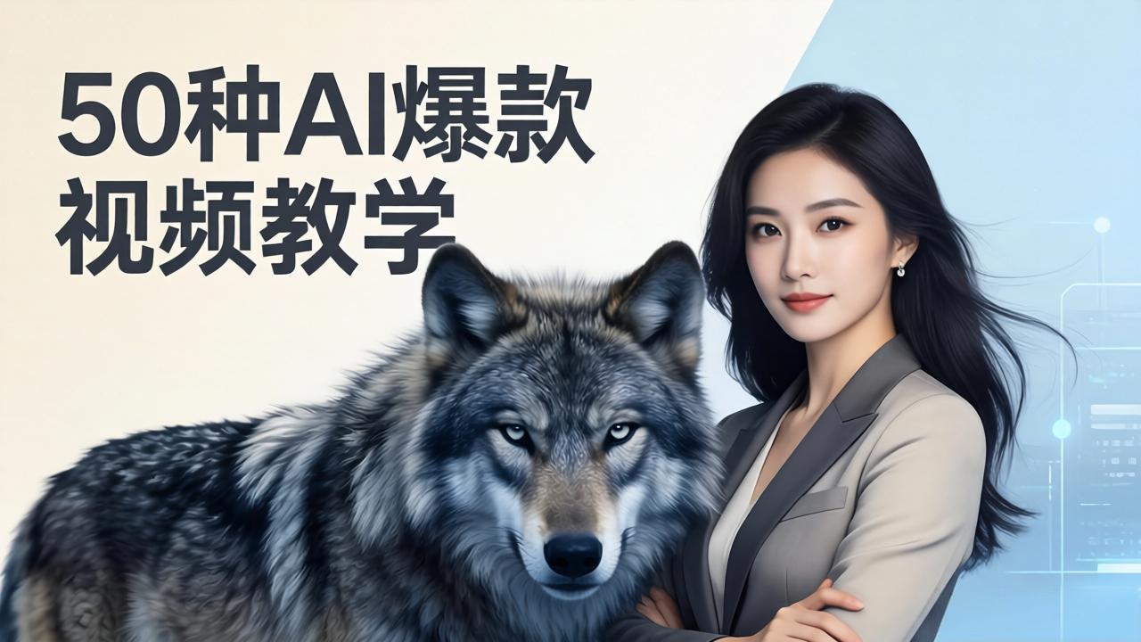 50种AI爆款视频教学：影视级古诗词+治愈萌宠+山海经蛟龙，高阶宝典商业落地-伏羲SAAS