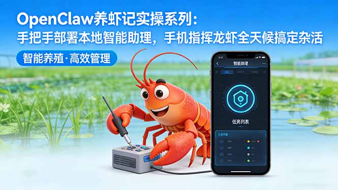 OpenClaw养虾记实操系列-更新：手把手部署本地智能助理，手机指挥龙虾全天候搞定杂活-伏羲SAAS