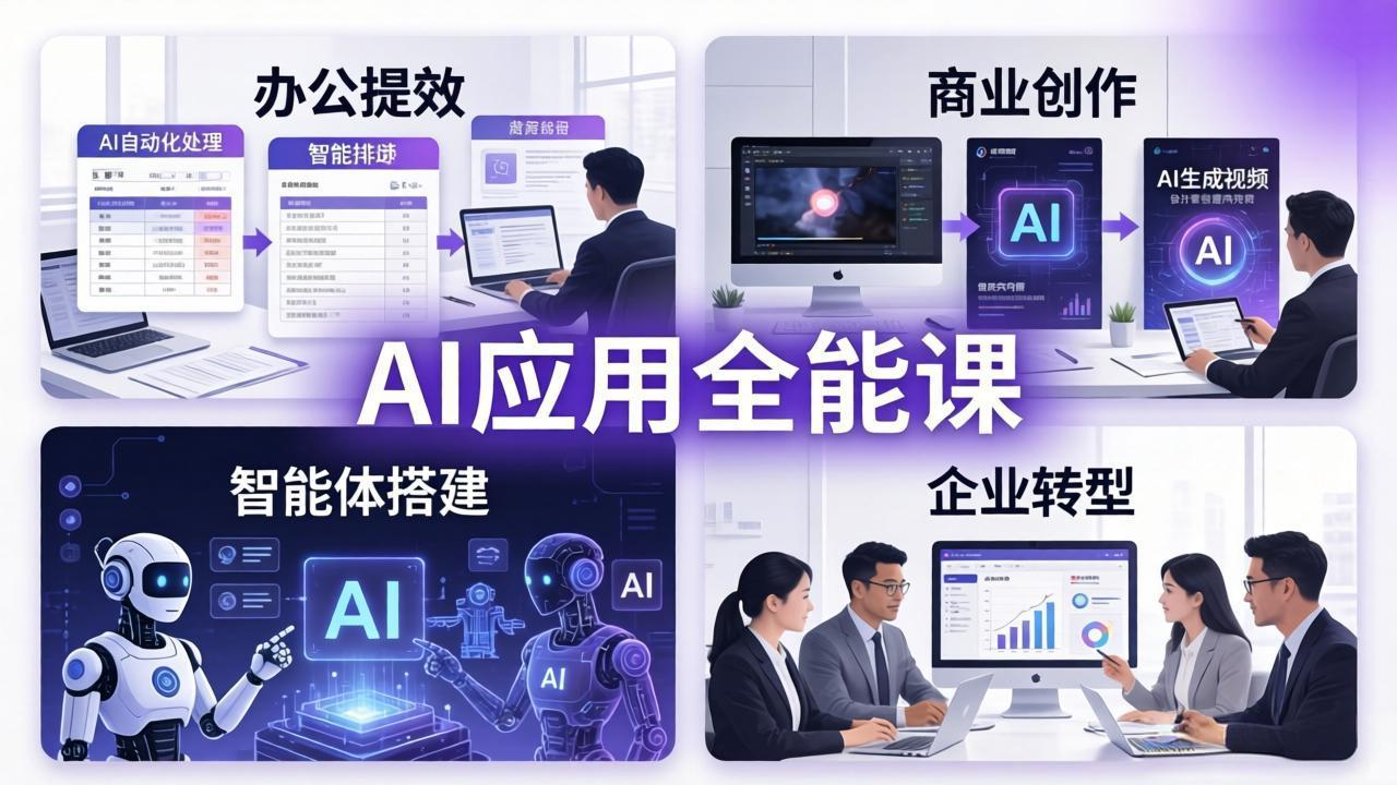 AIGC 应用全能课：办公提效、商业创作、智能体搭建、企业转型，一站式学会AI应用-伏羲SAAS
