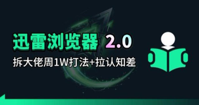 迅雷浏览器项目2.0_拆个大佬周1W的打法-伏羲SAAS