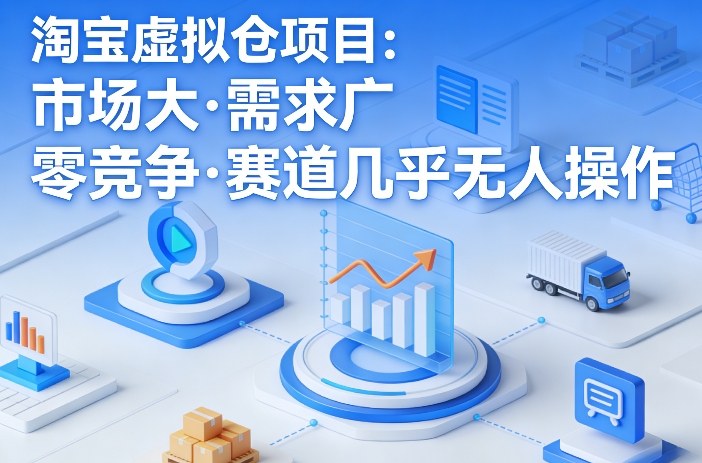 淘宝虚拟仓项目,市场大,需求广,零竞争,赛道几乎没人操作(更新0410)-伏羲SAAS