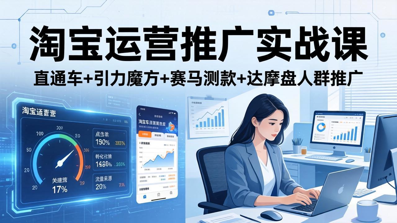 淘宝运营推广实战课(更新26年4月-伏羲SAAS