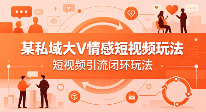 某私域大V情感短视频玩法,短视频引流闭环玩法-伏羲SAAS