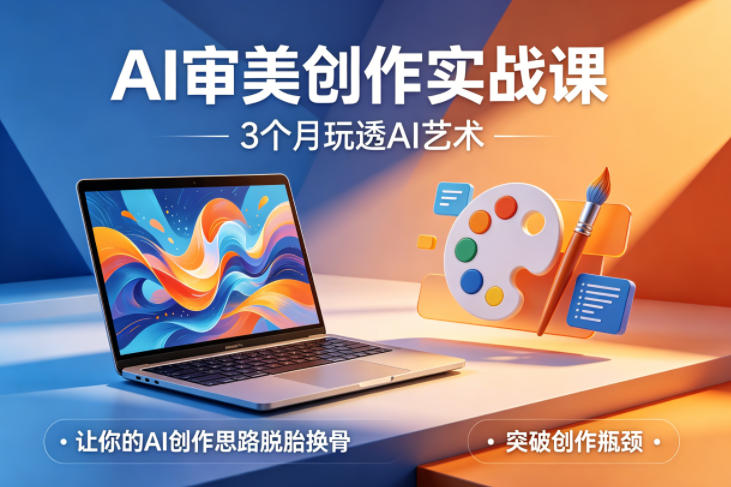 AI审美创作实战课，3个月玩透AI艺术，让你的AI创作思路脱胎换骨，突破创作瓶颈-伏羲SAAS