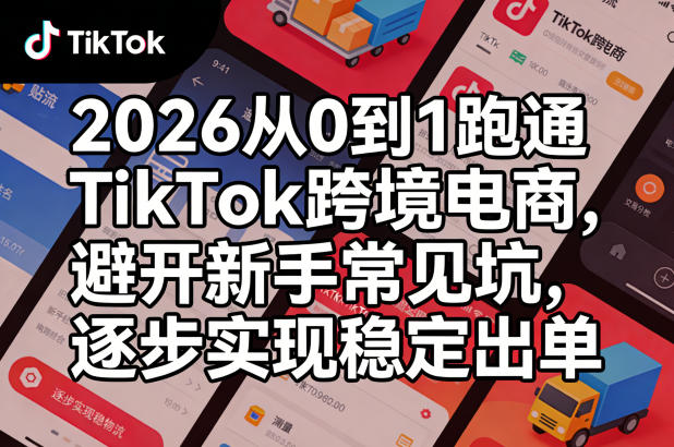 2026从0到1跑通TikTok跨境电商，避开新手常见坑，逐步实现稳定出单(更新0414)-伏羲SAAS