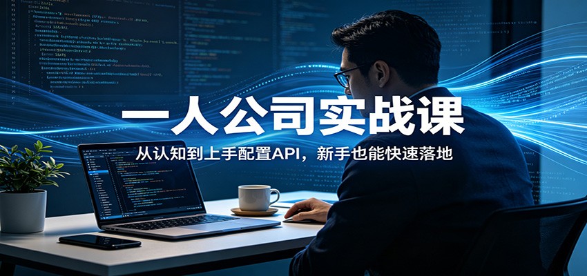 一人公司实战课：从认知到上手配置API，新手也能快速落地-伏羲SAAS