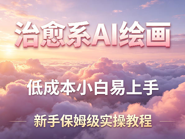 治愈系AI绘画提示词项目，低成本小白易上手，每天10分钟，新手保姆级实操教程-伏羲SAAS
