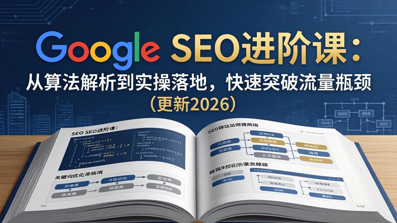 Google SEO进阶课：从算法解析到实操落地，快速突破流量瓶颈(更新2026-伏羲SAAS