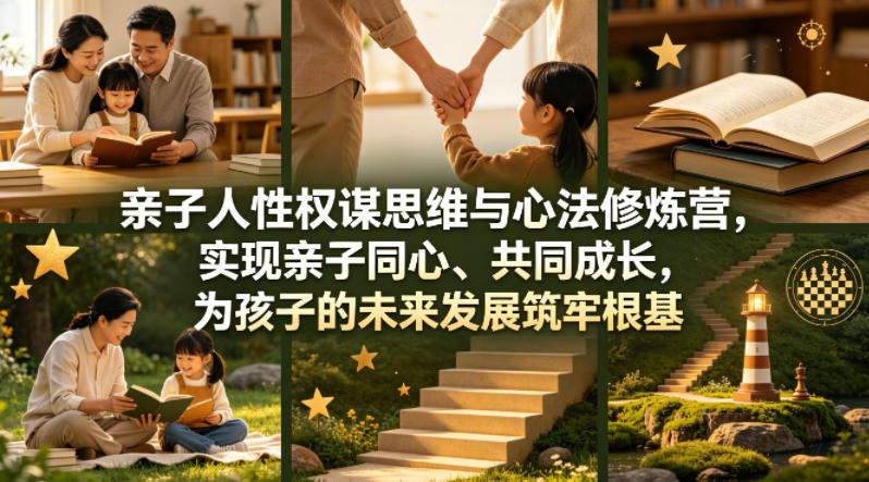 亲子人性权谋思维与心法修炼营，实现亲子同心、共同成长，为孩子的未来发展筑牢根基【音频】-伏羲SAAS