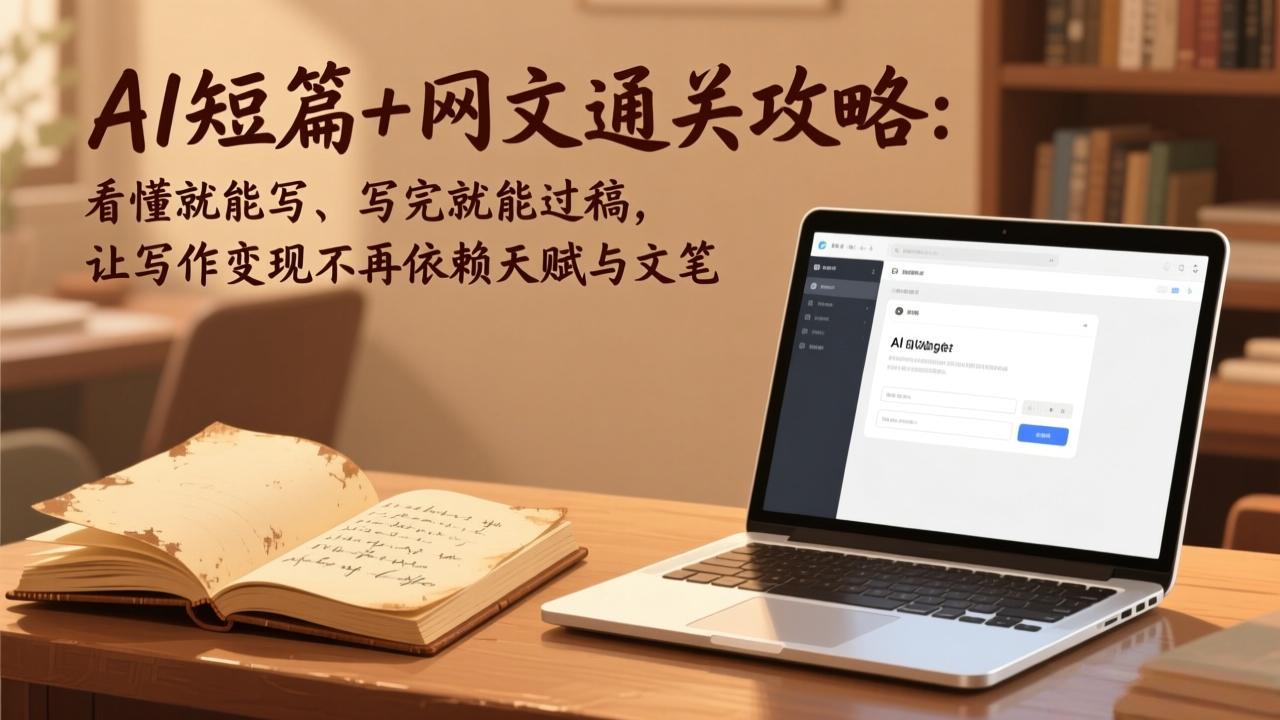 AI短篇+网文通关攻略-更新4月：看懂就能写、写完就能过稿，让写作变现不再依赖天赋与文笔-伏羲SAAS