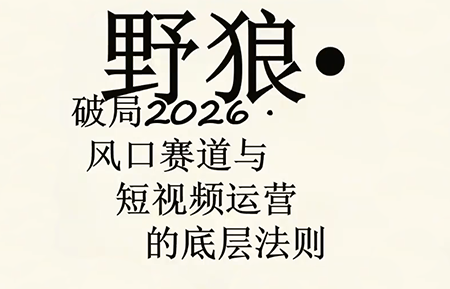 野狼团队·多平台实操运营课(更新4月)-伏羲SAAS