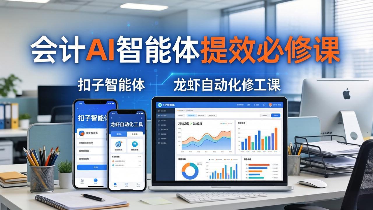 财务会计AI智能体提效必修课：扣子智能体+龙虾自动化+报表分析，一站式提升财务工作效率-伏羲SAAS