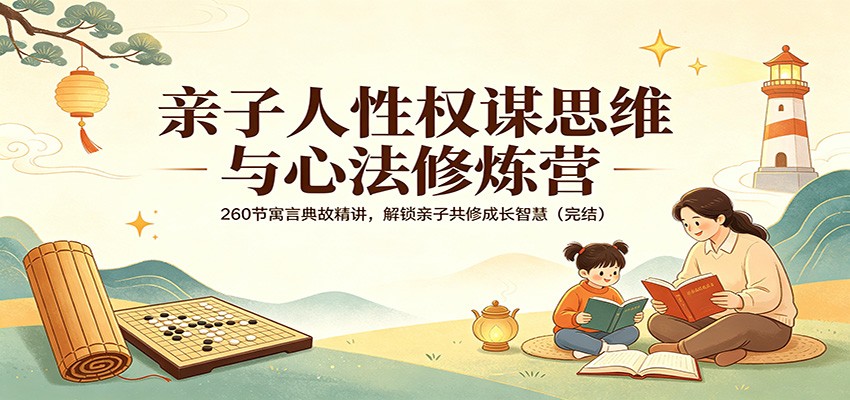 亲子人性权谋思维与心法修炼营：260节寓言典故精讲，解锁亲子共修成长智慧(完结)-伏羲SAAS
