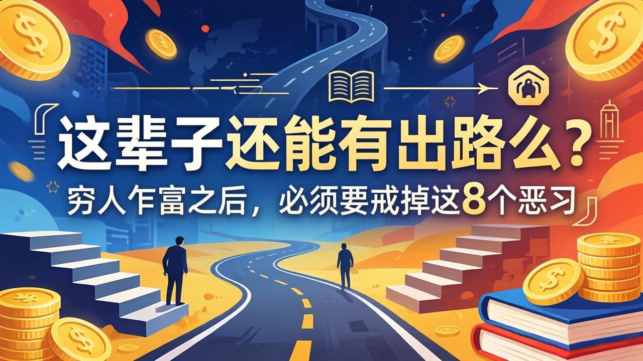 关于人生两篇付费文章【这辈子还能有出路么？】【穷人乍富之后，必须要戒掉这8个恶习】-伏羲SAAS