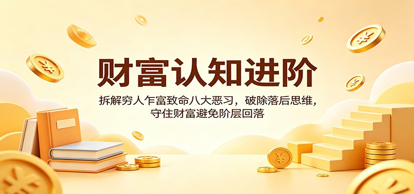财富认知进阶：拆解穷人乍富致命八大恶习，破除落后思维，守住财富避免阶层回落-伏羲SAAS