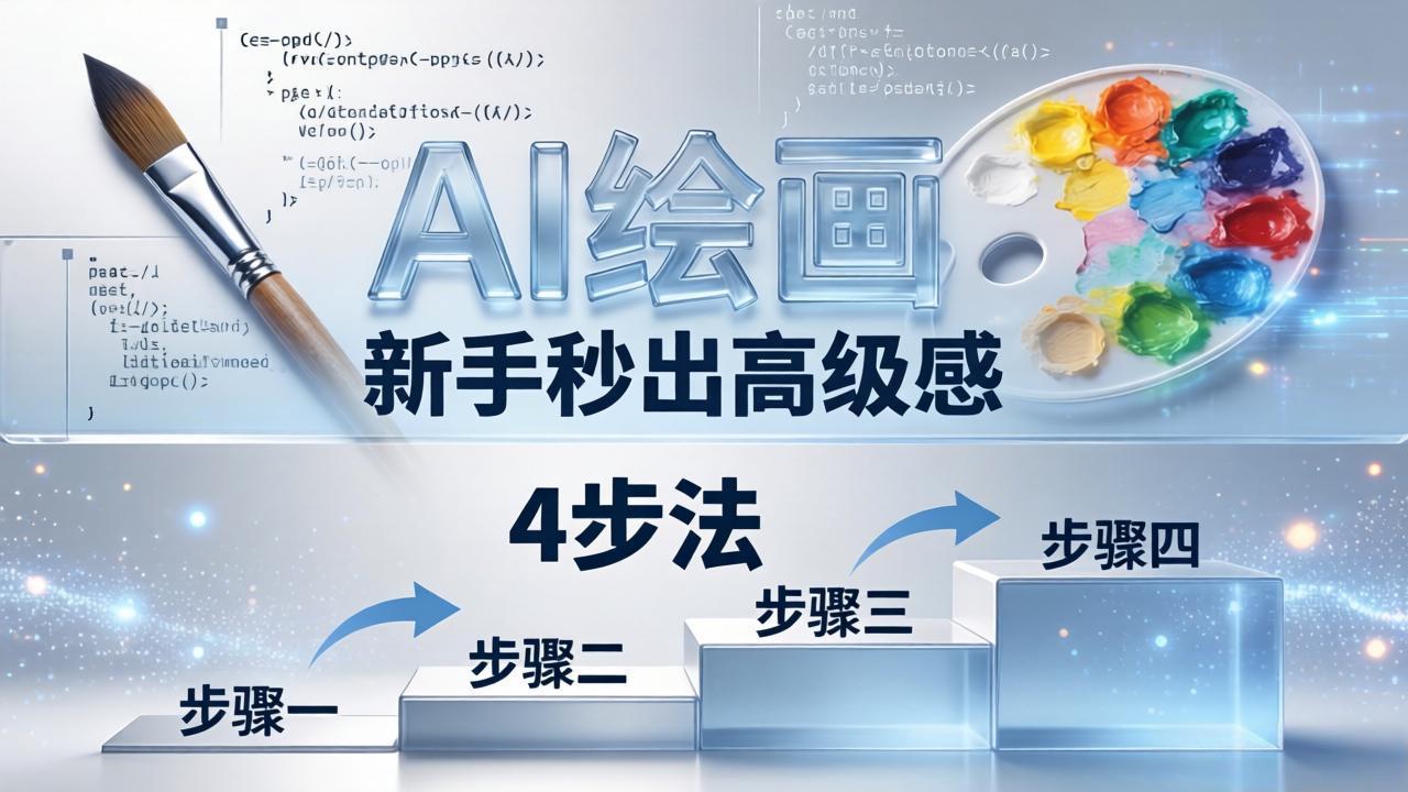 AI绘画入门别再硬磕了！即梦4步法：万能提示词公式+BRTR框架，新手秒出高级感-伏羲SAAS
