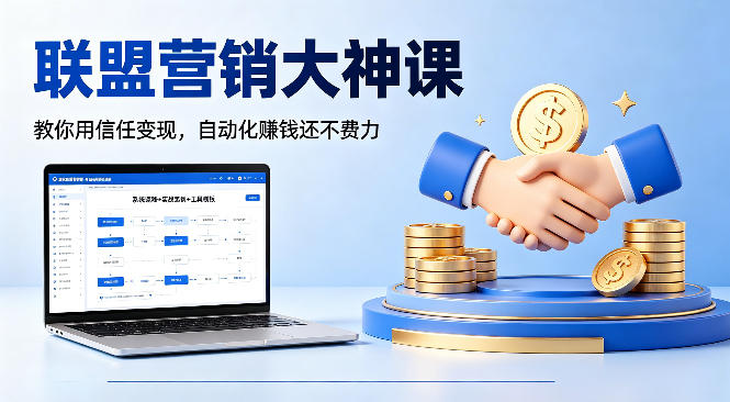 联盟营销大神课，教你用信任变现，自动化賺钱还不费力【原创双语字幕】-伏羲SAAS