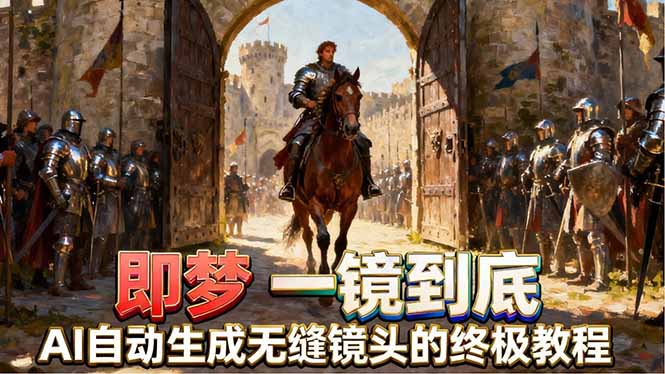 即梦AI一镜到底终极教程，智能补帧+运镜技巧，AI自动生成无缝丝滑长镜头高效出片-伏羲SAAS