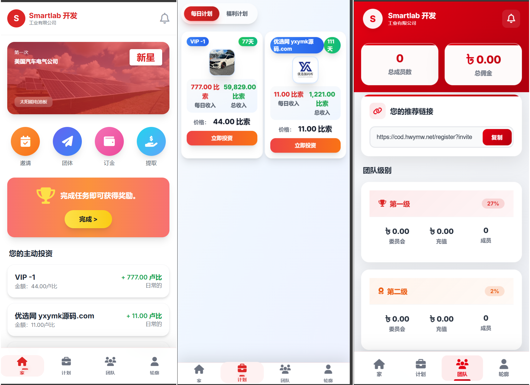 海外汽车电气投资理财源码/三级分销/可自定义产品-伏羲SAAS