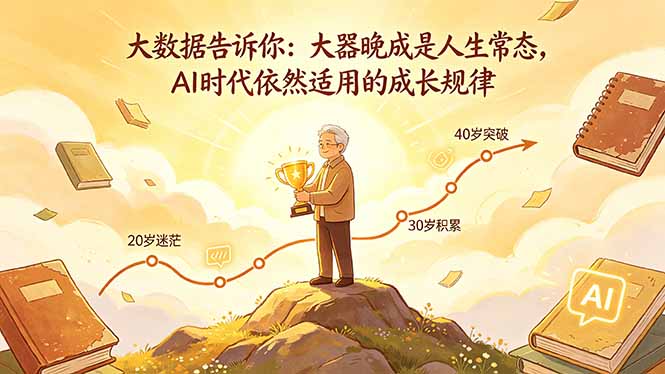 付费文章：大数据告诉你：大器晚成是人生常态，AI 时代依然适用的成长规律-伏羲SAAS