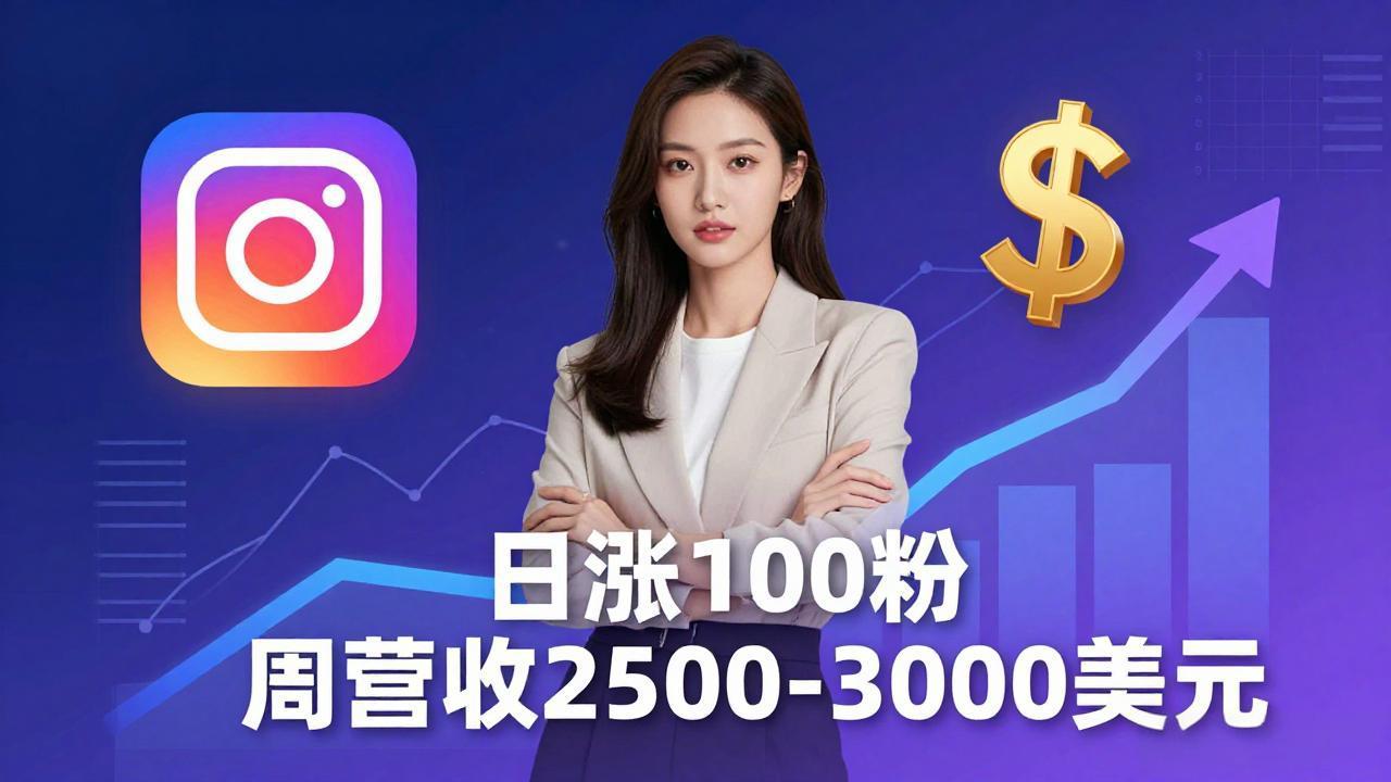 想做数字产品？Sheri亲授：日涨100粉、每周2500至3000美元的营收，Instagram躺着赚-伏羲SAAS