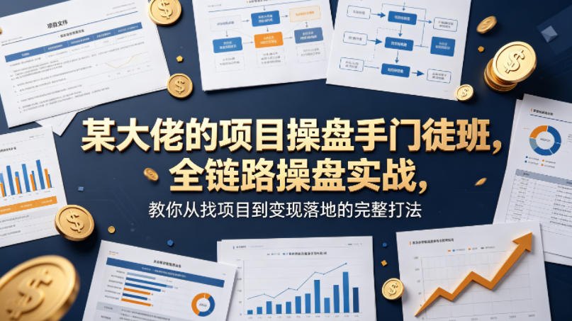 某大佬的项目操盘手门徒班，全链路操盘实战，教你从找项目到变现落地的完整打法-伏羲SAAS