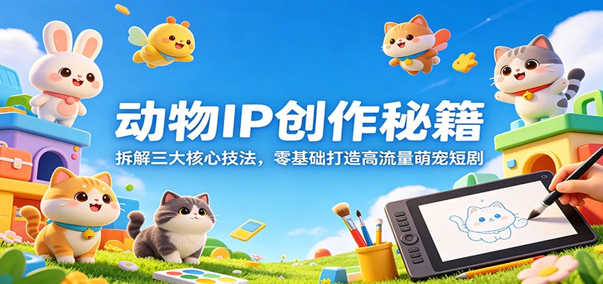 动物IP创作秘籍：拆解三大核心技法，零基础打造高流量萌宠短剧-伏羲SAAS