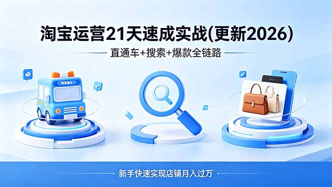 淘宝运营21天速成实战(更新4月-伏羲SAAS