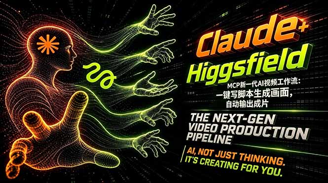 Claude+Higgsfield MCP新一代AI视频工作流：一键写脚本生成画面，自动输出成片-伏羲SAAS