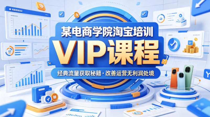 某电商学院淘宝培训VIP课程，各种经典有用的流量获取秘籍，改善运营产品没利润的处境(2026年5月)-伏羲SAAS