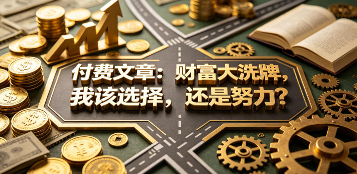 付费文章：财富大洗牌，我该选择，还是努力？-伏羲SAAS
