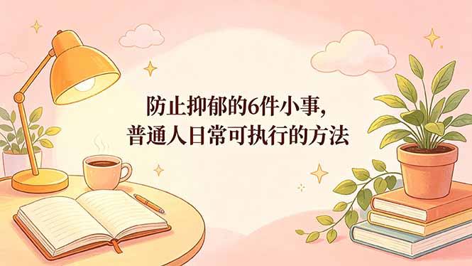 付费文章：防止抑郁的6件小事，普通人日常可执行的方法-伏羲SAAS