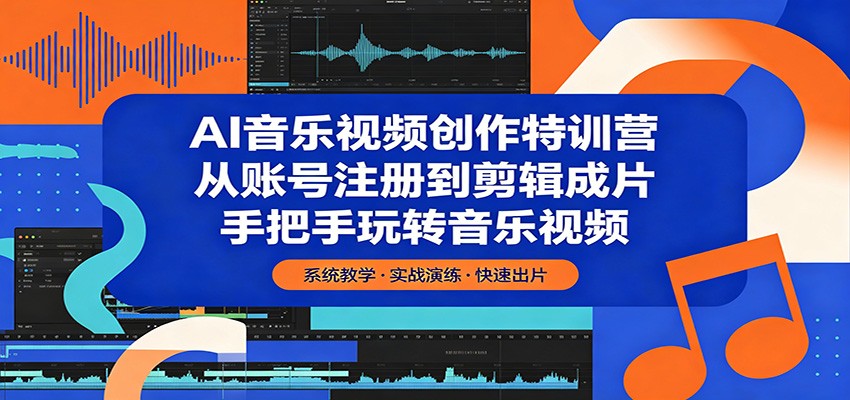 AI音乐视频创作特训营：从账号注册到剪辑成片，手把手玩转音乐视频-伏羲SAAS