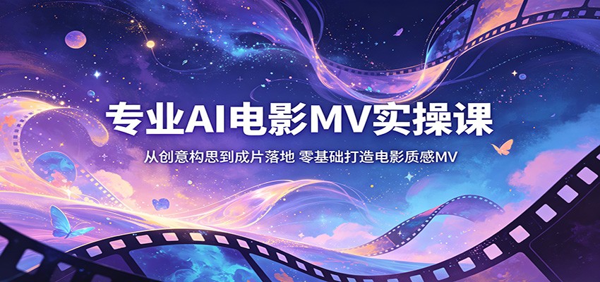 专业AI电影MV实操课：从创意构思到成片落地，零基础打造电影质感MV-伏羲SAAS