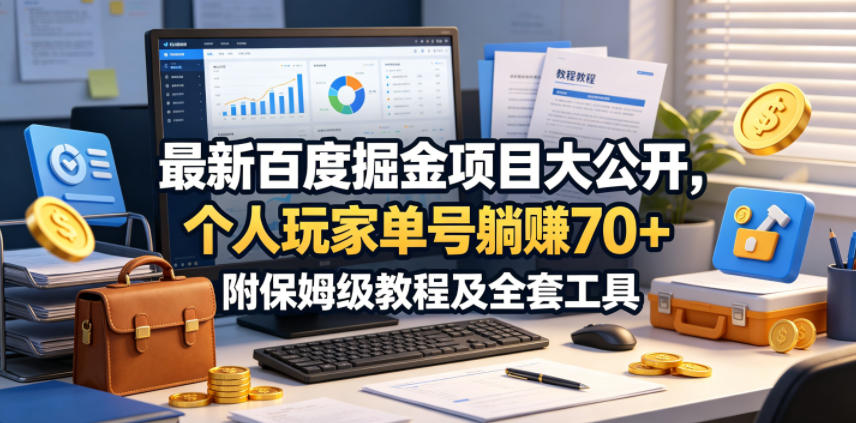 最新百度掘金项目大公开，个人玩家单号躺賺70+，附保姆级教程及全套工具【揭秘】-伏羲SAAS