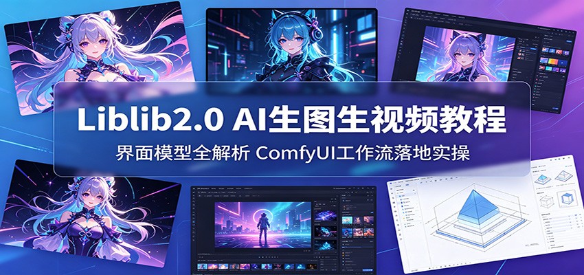 Liblib2.0 AI生图生视频教程:界面模型全解析,ComfyUI工作流落地实操-伏羲SAAS