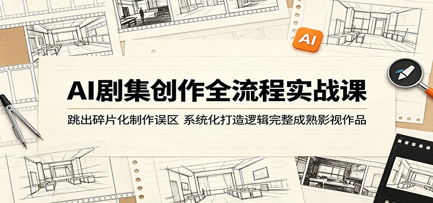 AI剧集创作全流程实战课:跳出碎片化制作误区,系统化打造逻辑完整成熟影视作品-伏羲SAAS