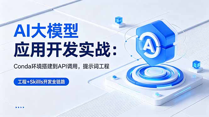 AI 大模型应用开发实战：Conda环境搭建到API调用，提示词工程+Skills开发全链路-伏羲SAAS