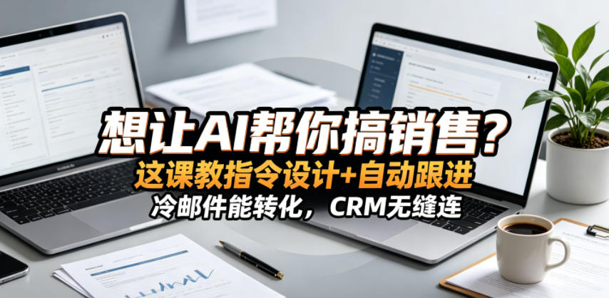 想让AI帮你搞销售？这课教指令设计+自动跟进，冷邮件能转化，CRM无缝连！【原创双语字幕】-伏羲SAAS