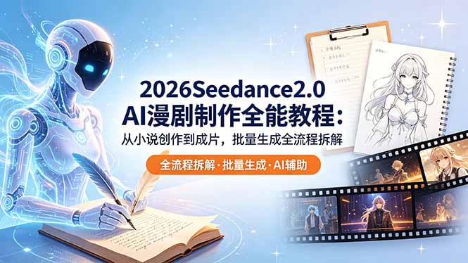 2026Seedance2.0 AI制作全能教程:从小说创作到成片,批量生成全流程拆解-伏羲SAAS