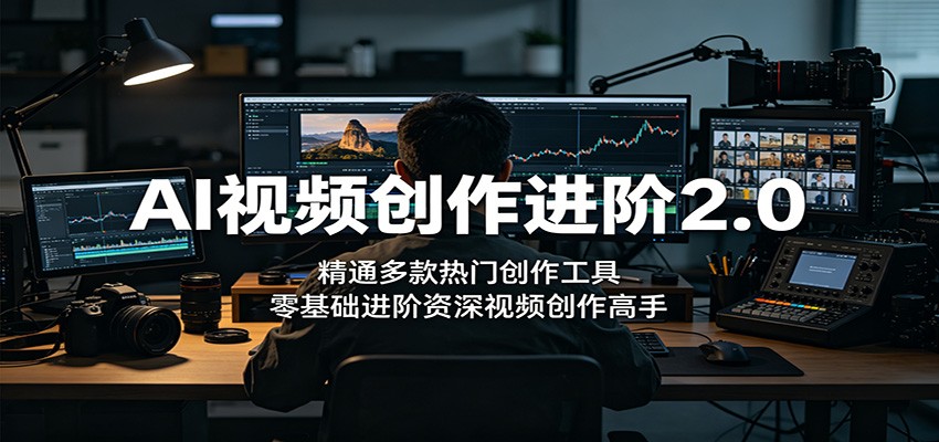 AI视频创作进阶2.0：精通多款热门创作工具，零基础进阶资深视频创作高手-伏羲SAAS