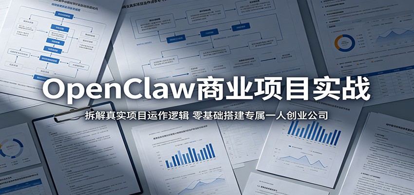 OpenClaw商业项目实战：拆解真实项目运作逻辑，零基础搭建专属一人创业公司-伏羲SAAS