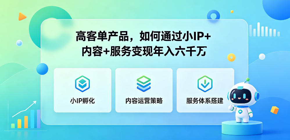 高客单产品，如何通过小IP+内容+服务变现年入六干W-伏羲SAAS