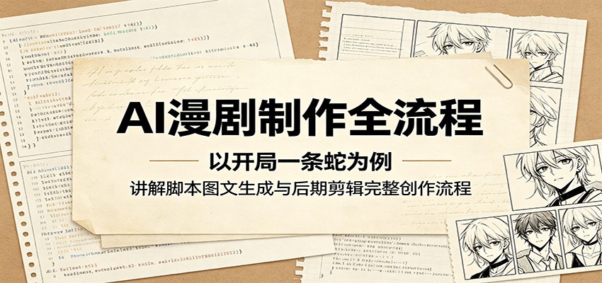 AI漫剧制作全流程：以开局一条蛇为例，讲解脚本图文生成与后期剪辑完整创作流程-伏羲SAAS