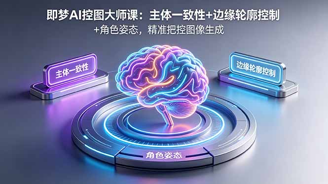 即梦AI控图大师课：主体一致性+边缘轮廓控制+角色姿态，精准把控图像生成-伏羲SAAS