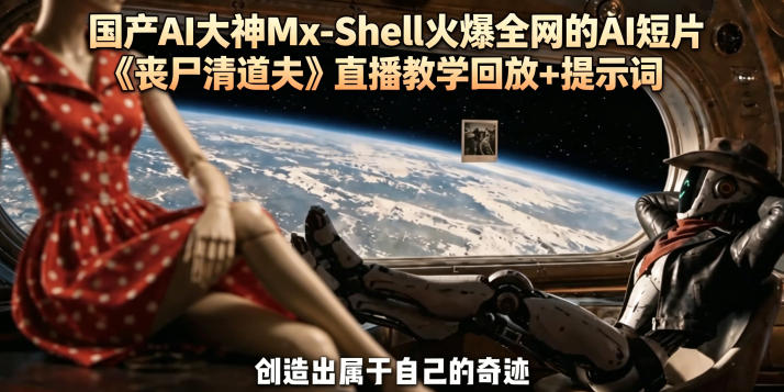 国产AI大神Mx-Shell火爆全网的AI短片《丧尸清道夫》直播教学回放+提示词-伏羲SAAS