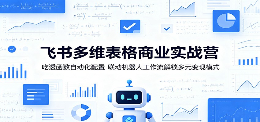 飞书多维表格商业实战营：吃透函数自动化配置，联动机器人工作流解锁多元变现模式-伏羲SAAS
