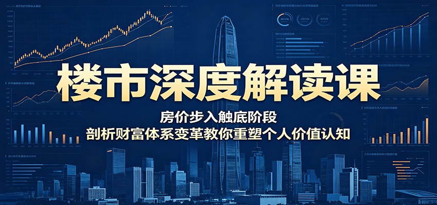 楼市深度解读课：房价步入触底阶段，剖析财富体系变革教你重塑个人价值认知-伏羲SAAS